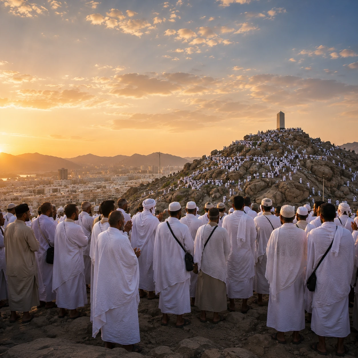 Kaaba, Masjid al-Haram at sunset